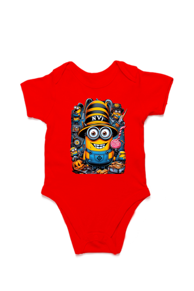 Mischievous Minion Rompers - Tiny Trouble, Big Fun!