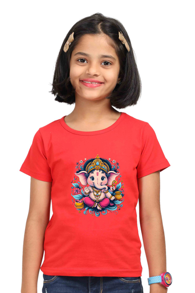 Ganpati Bappa Morya Kids T-Shirt - Celebrate the Festival with Joy and Devotion!