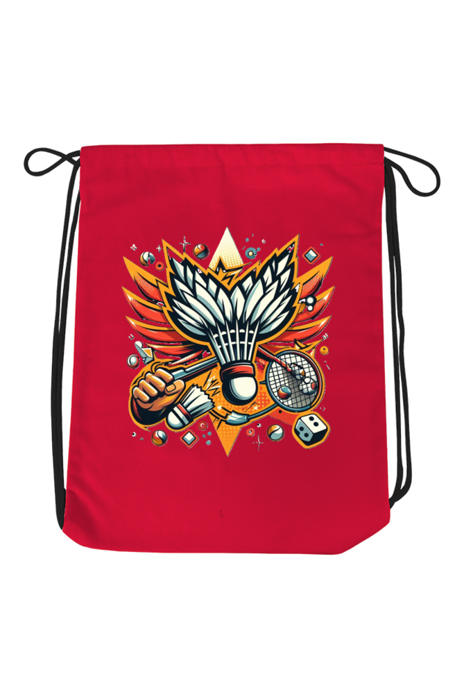 Smash Hit: Badminton Drawstring Bag