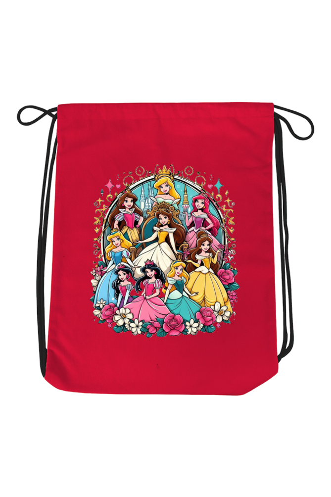 Royal Dreams: Disney Princess Drawstring Bag