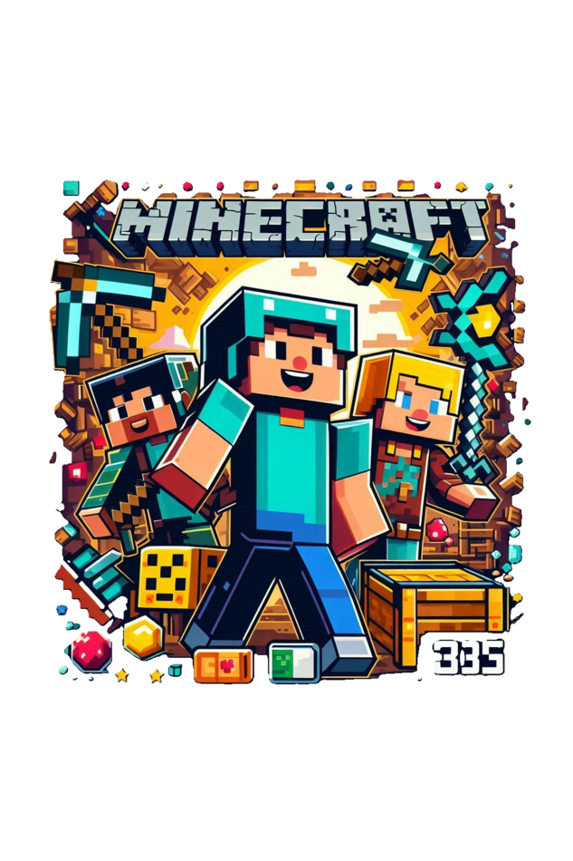 Minecraft Adventure Tee - Explore, Build, Conquer!
