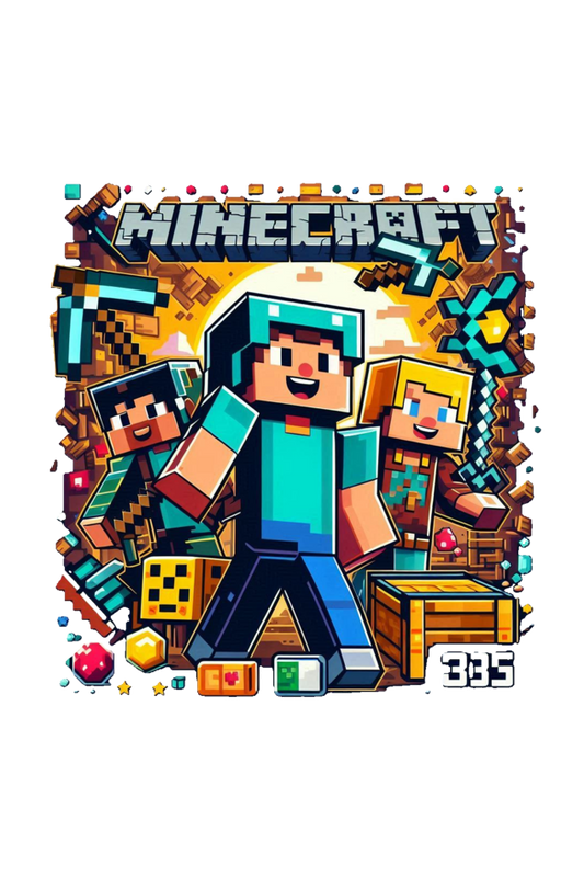 Minecraft Adventure Tee - Explore, Build, Conquer!