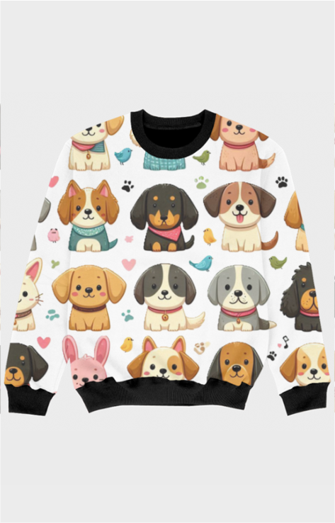 Puppy Pals Sweatshirt - Unleash the Cuteness