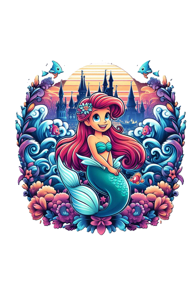 Ariel Adventure T-Shirt - Dive into Undersea Magic!