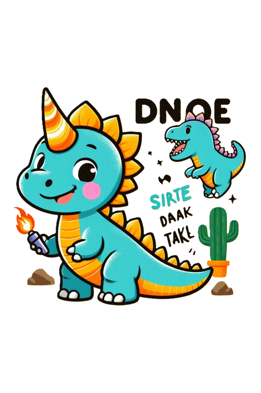 Cute Dinosaurus Adventure T-Shirt - Roar with Playful Fun!