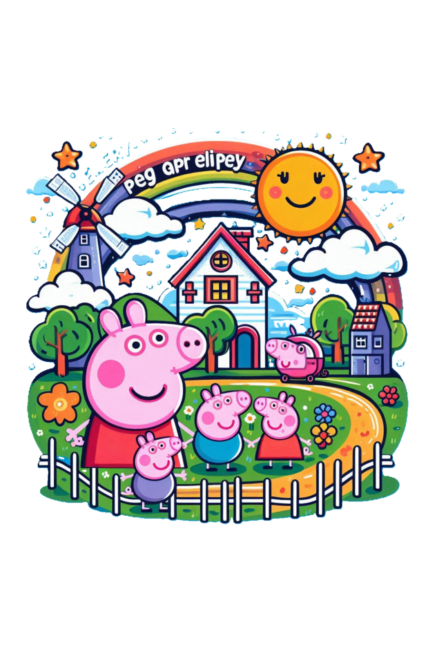 Peppa Pig Fun T-Shirt - Join Peppa and Friends in Adventures!