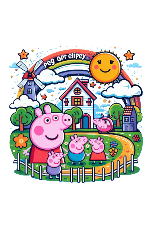 Peppa Pig Fun T-Shirt - Join Peppa and Friends in Adventures!