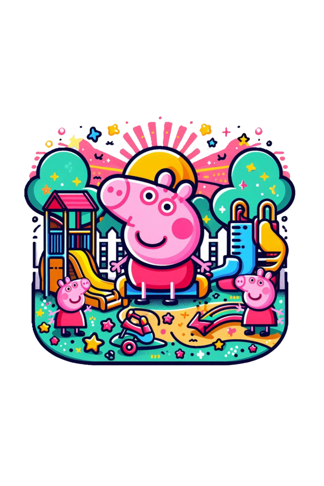 Peppa Pig Playtime Rompers - Adventures with Peppa and Friends!