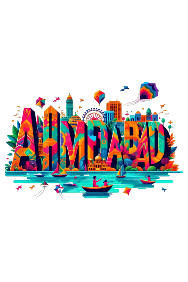 Vibrant Ahmedabad Hoodie - Celebrate the Heartbeat of Gujarat!