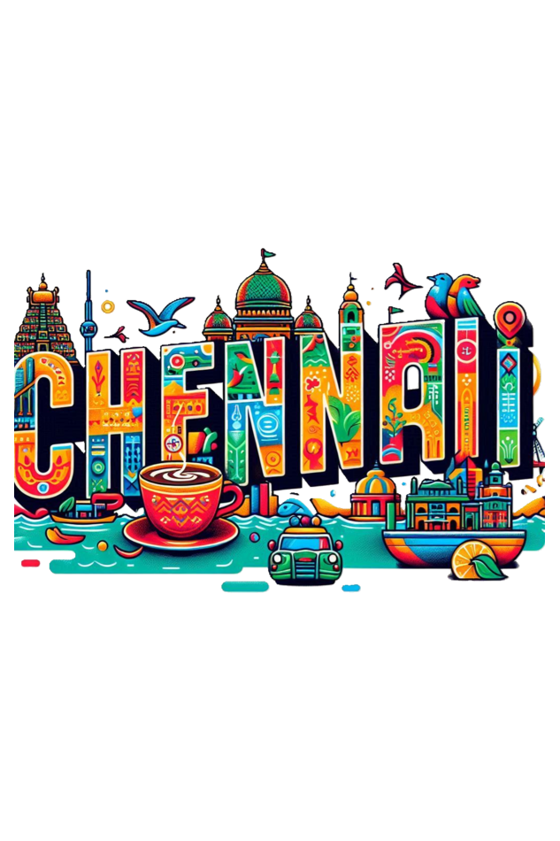 Chennai Charm Hoodie - Celebrate the Heartbeat of Tamil Nadu!