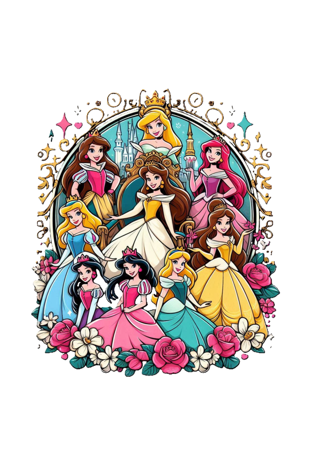 Royal Dreams: Disney Princess Drawstring Bag