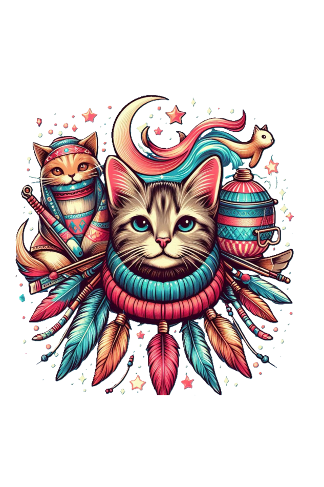 Purrfect Fun: Cat Drawstring Bag