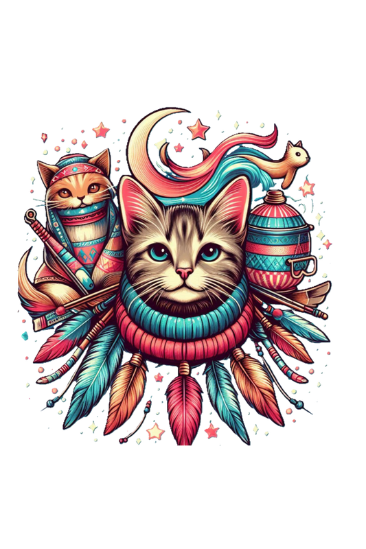 Purrfect Fun: Cat Drawstring Bag