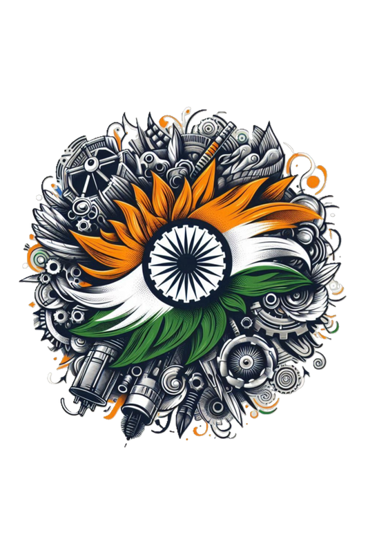 Proud Indian Flag T-Shirt - Celebrate Unity and Heritage!