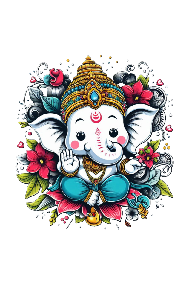 Ganpati Bappa Morya Kids T-Shirt - Celebrate the Festival with Joy and Devotion!