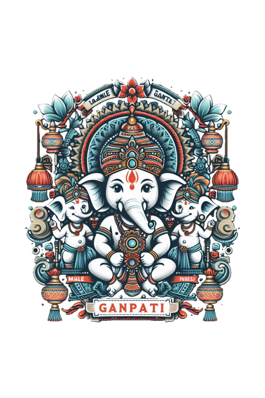 Ganpati Bappa Morya Kids T-Shirt - Celebrate the Festival with Joy and Devotion!