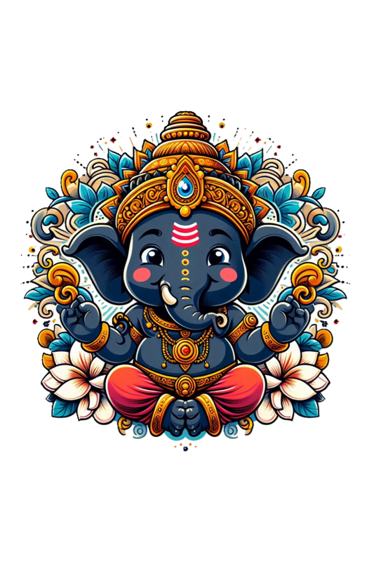 Ganpati Bappa Morya Kids T-Shirt - Celebrate the Festival with Joy and Devotion!