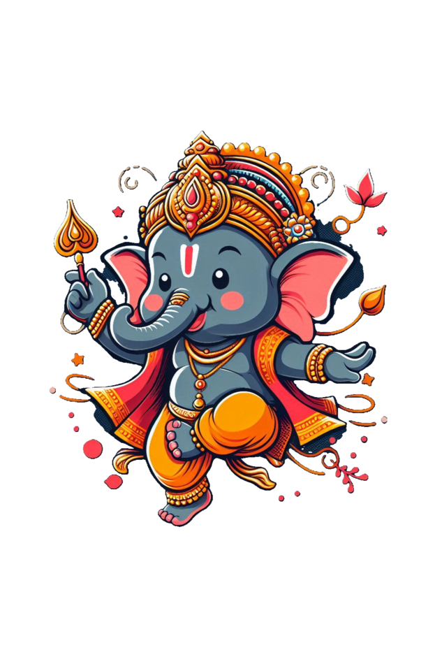 Ganpati Bappa Morya Kids Romper - Celebrate the Festival with Joy and Devotion!