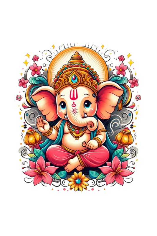 Ganpati Bappa Morya Kids T-Shirt - Celebrate the Festival with Joy and Devotion!