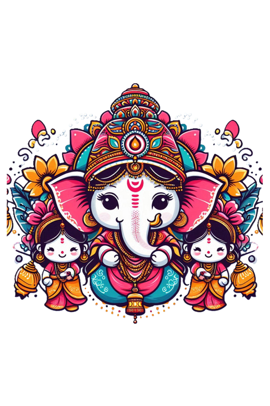 Ganpati Bappa Morya Kids T-Shirt - Celebrate the Festival with Joy and Devotion!