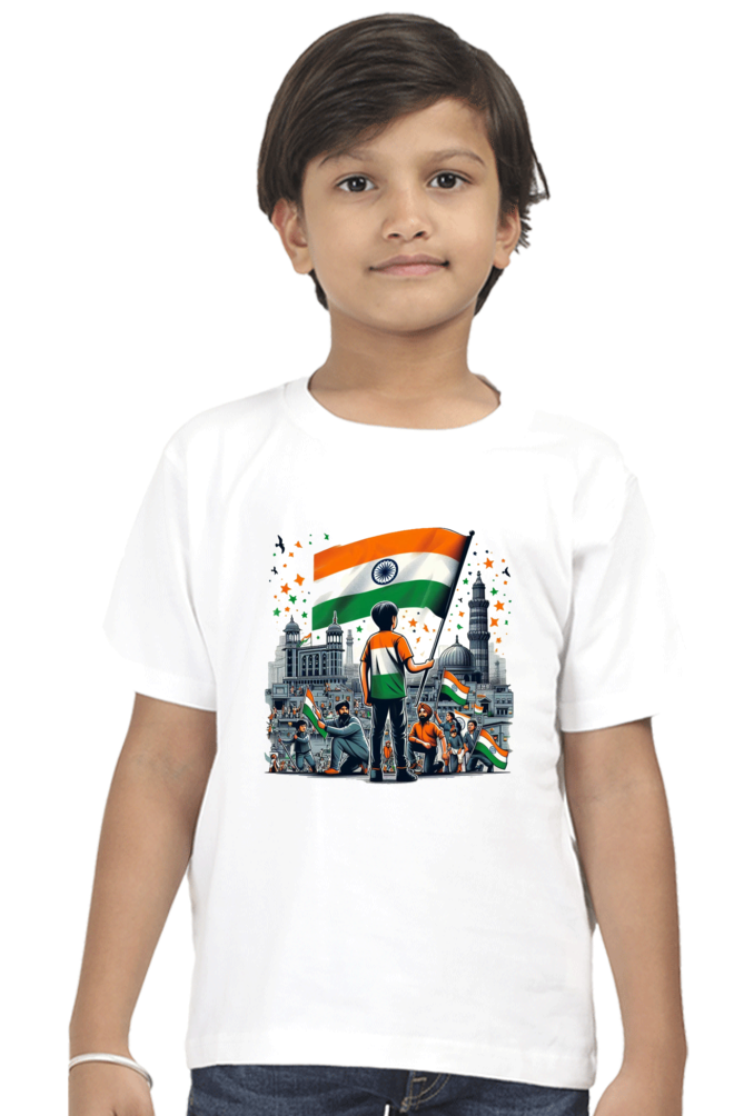 Proud Indian Flag T-Shirt - Celebrate Unity and Heritage!