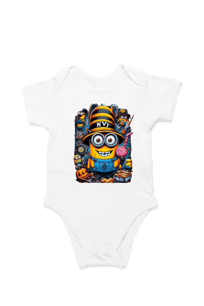 Mischievous Minion Rompers - Tiny Trouble, Big Fun!
