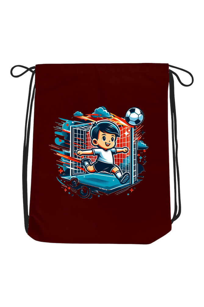 Goal Getter: Football Drawstring Bag