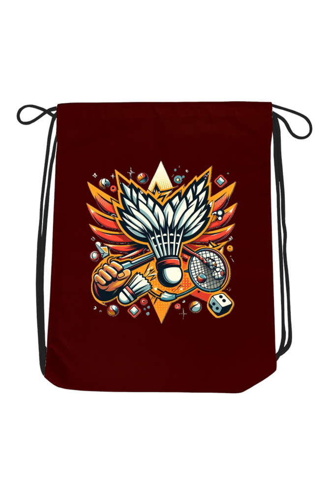 Smash Hit: Badminton Drawstring Bag