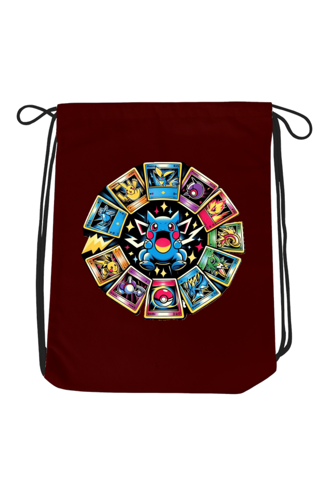 Catch 'Em All: Pokemon Drawstring Bag
