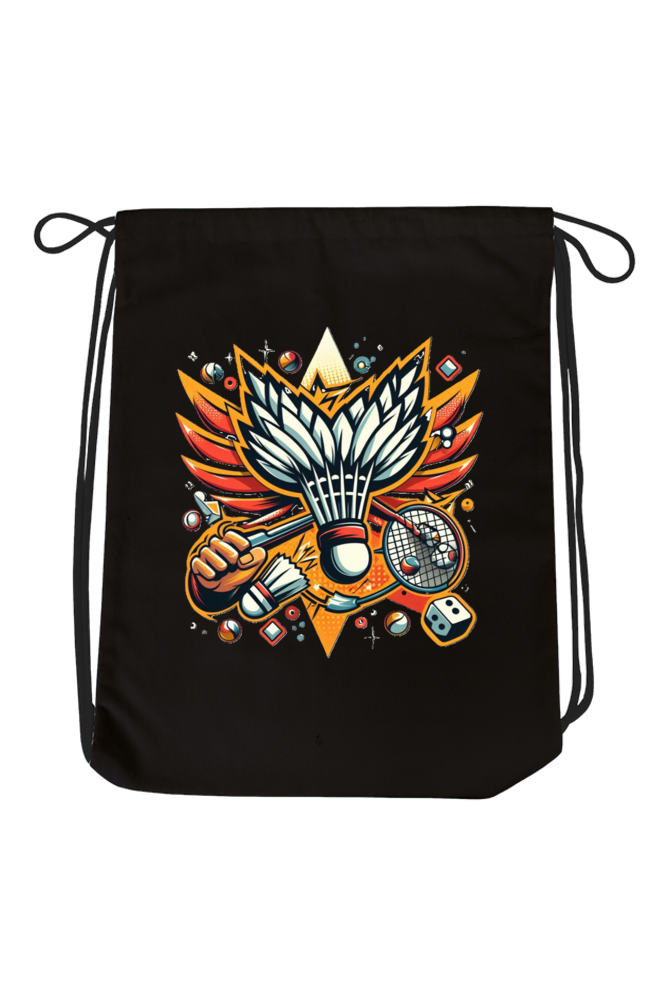 Smash Hit: Badminton Drawstring Bag