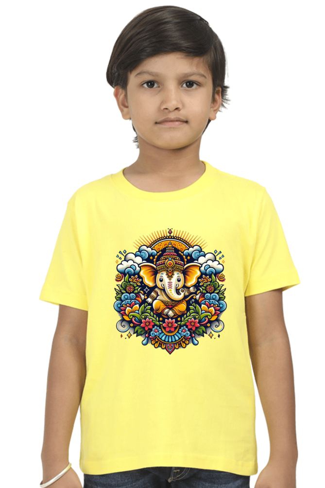 Ganpati Bappa Morya Kids T-Shirt - Celebrate the Festival with Joy and Devotion!