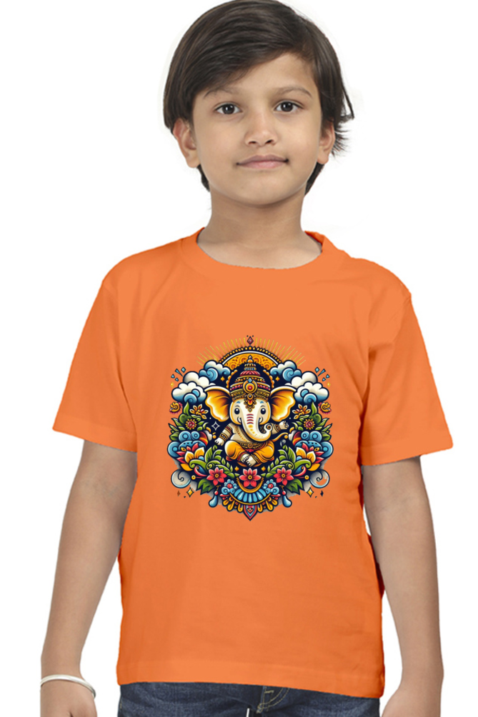 Ganpati Bappa Morya Kids T-Shirt - Celebrate the Festival with Joy and Devotion!
