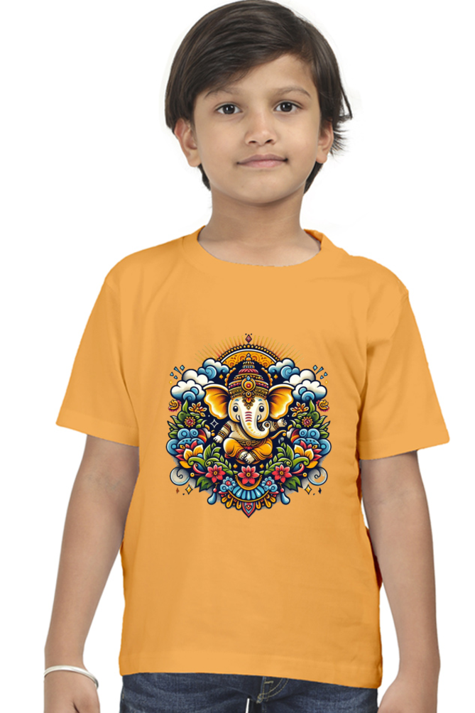Ganpati Bappa Morya Kids T-Shirt - Celebrate the Festival with Joy and Devotion!