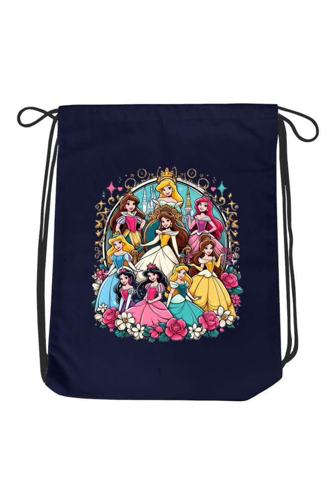 Royal Dreams: Disney Princess Drawstring Bag