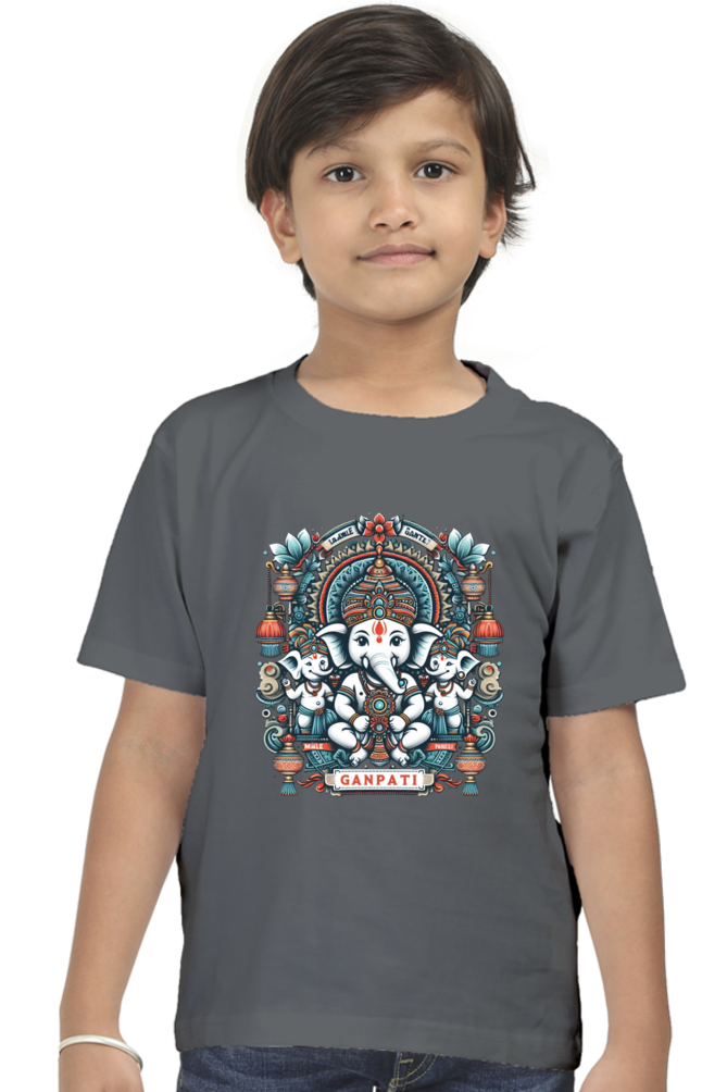 Ganpati Bappa Morya Kids T-Shirt - Celebrate the Festival with Joy and Devotion!