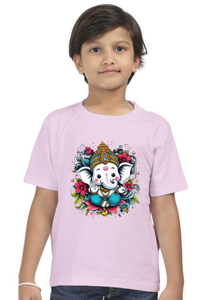 Ganpati Bappa Morya Kids T-Shirt - Celebrate the Festival with Joy and Devotion!