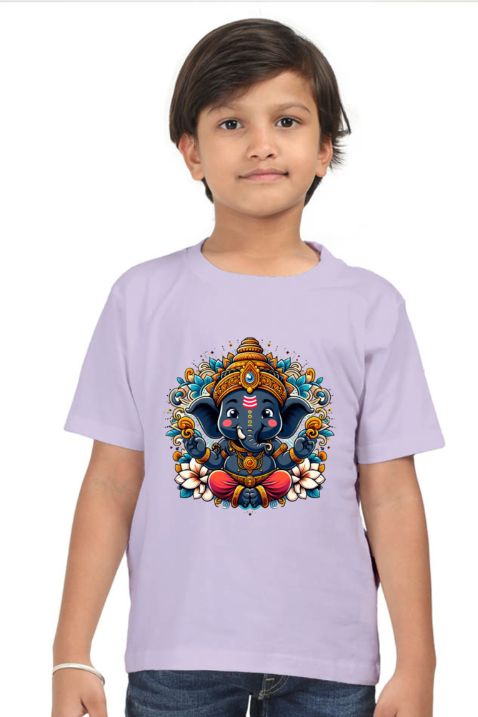 Ganpati Bappa Morya Kids T-Shirt - Celebrate the Festival with Joy and Devotion!