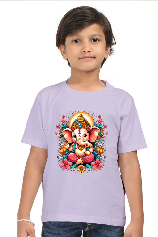 Ganpati Bappa Morya Kids T-Shirt - Celebrate the Festival with Joy and Devotion!