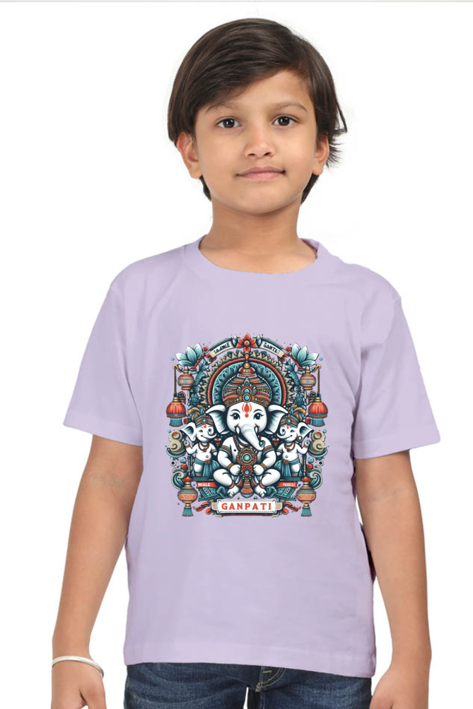 Ganpati Bappa Morya Kids T-Shirt - Celebrate the Festival with Joy and Devotion!