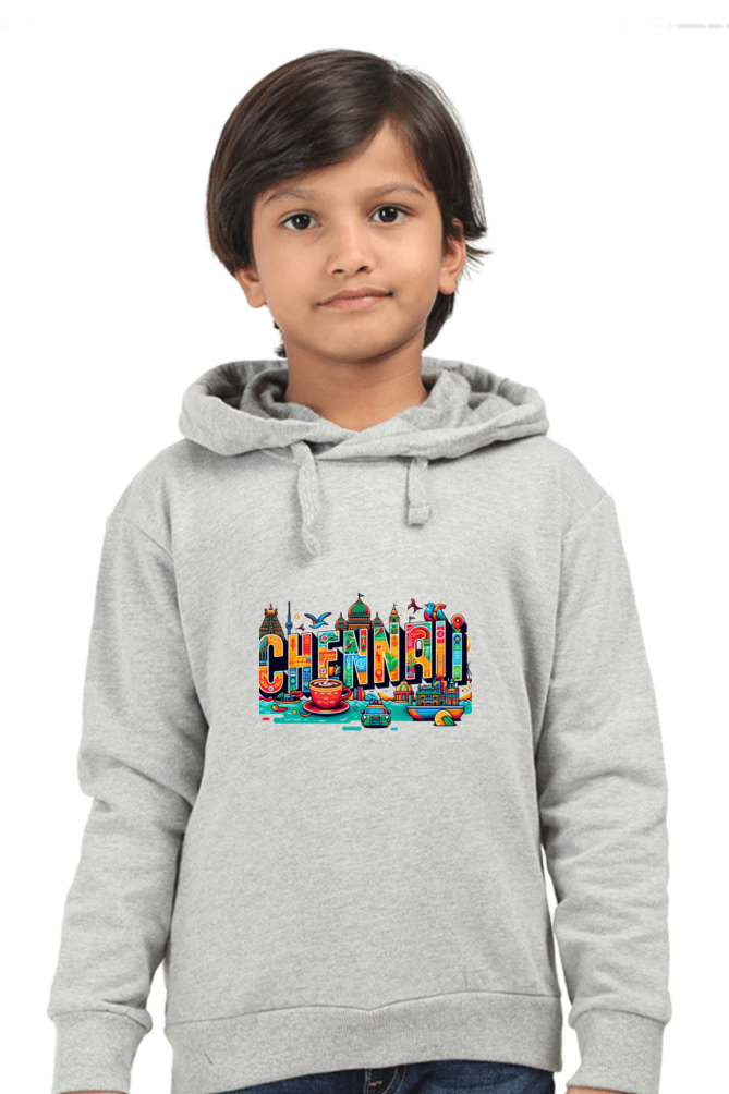 Chennai Charm Hoodie - Celebrate the Heartbeat of Tamil Nadu!