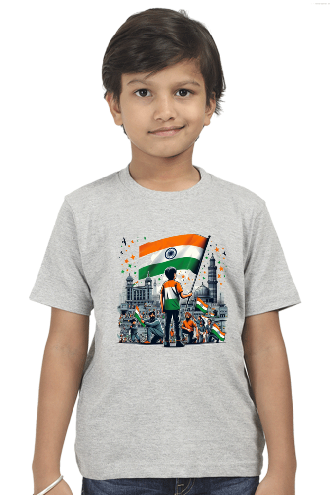 Proud Indian Flag T-Shirt - Celebrate Unity and Heritage!