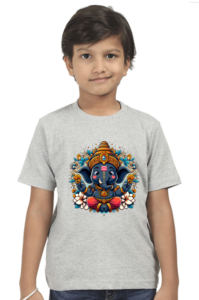 Ganpati Bappa Morya Kids T-Shirt - Celebrate the Festival with Joy and Devotion!