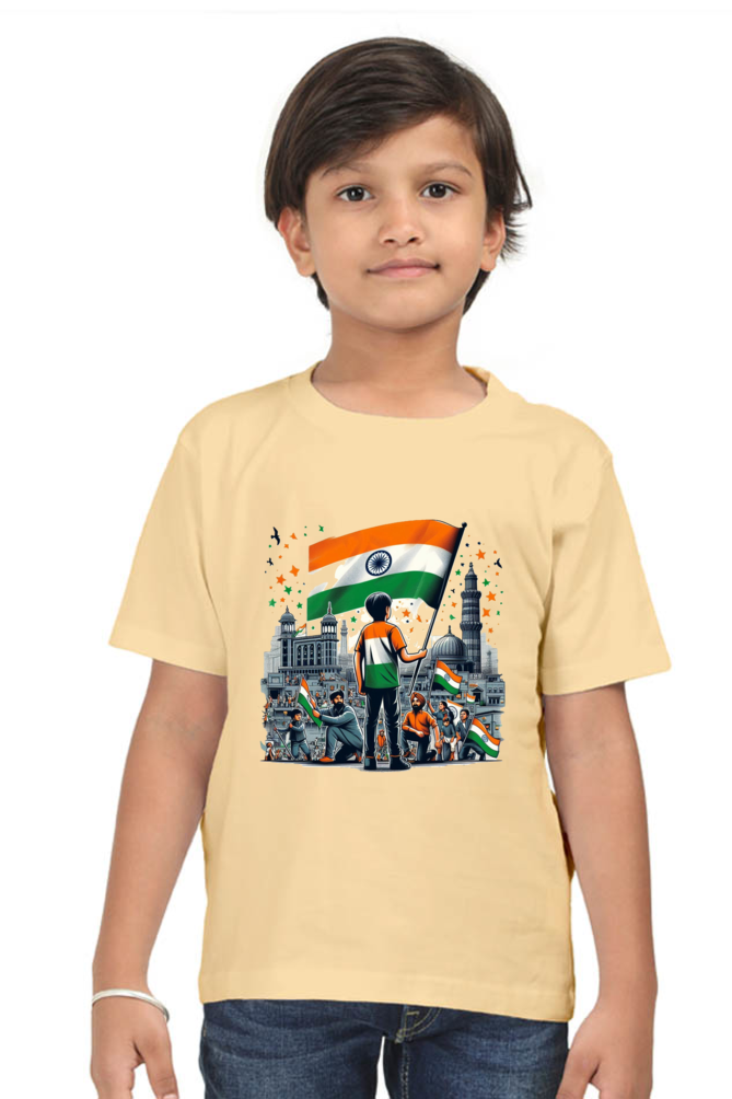 Proud Indian Flag T-Shirt - Celebrate Unity and Heritage!