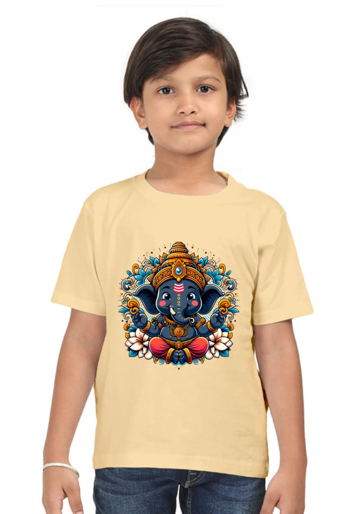 Ganpati Bappa Morya Kids T-Shirt - Celebrate the Festival with Joy and Devotion!
