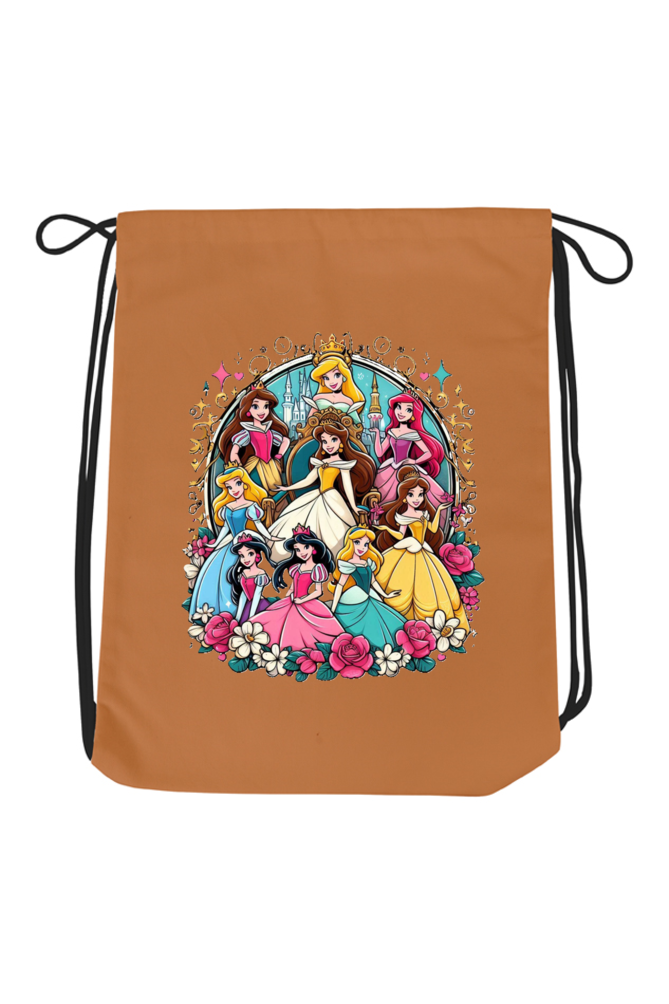 Royal Dreams: Disney Princess Drawstring Bag