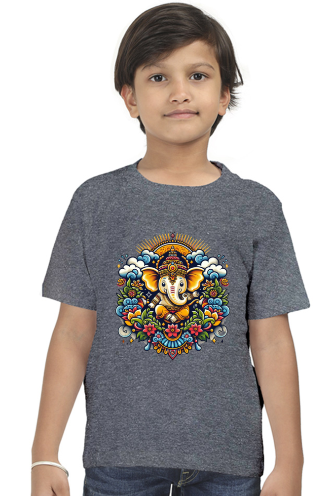Ganpati Bappa Morya Kids T-Shirt - Celebrate the Festival with Joy and Devotion!