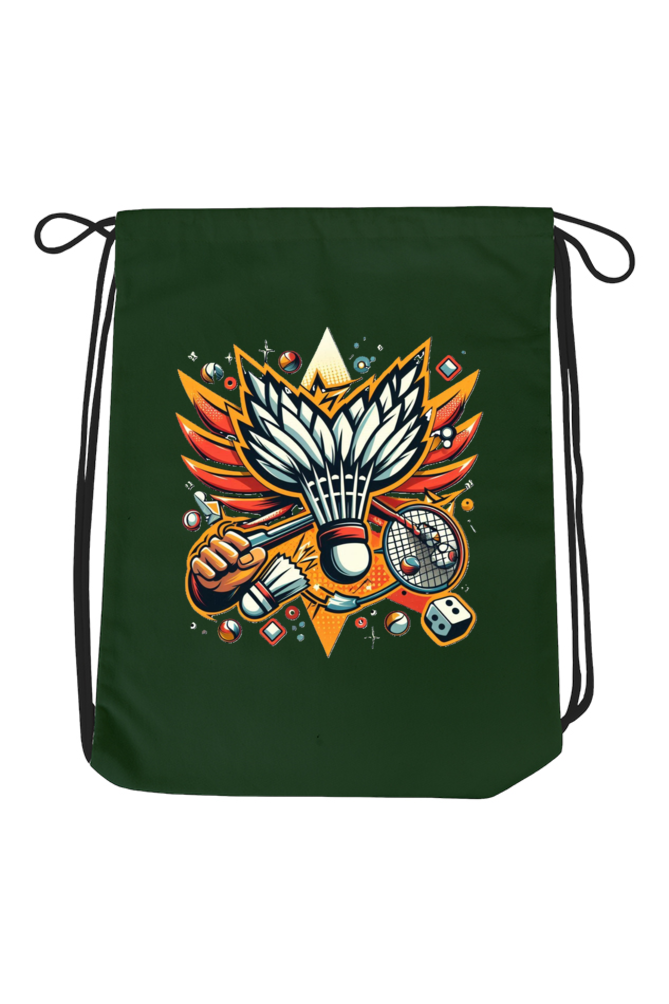 Smash Hit: Badminton Drawstring Bag