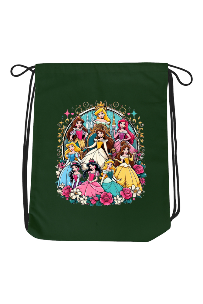 Royal Dreams: Disney Princess Drawstring Bag