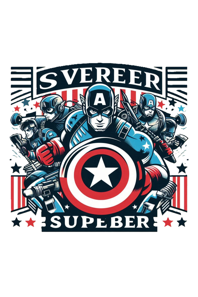 Captain America Heroic T-Shirt - Embrace the Spirit of Freedom!