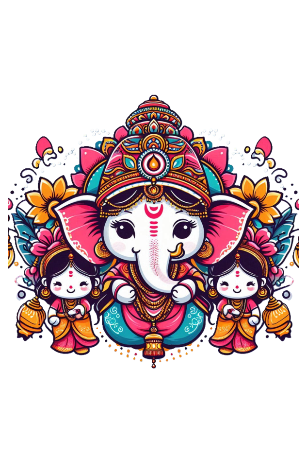 Ganpati Bappa Morya Kids T-Shirt - Celebrate the Festival with Joy and Devotion!